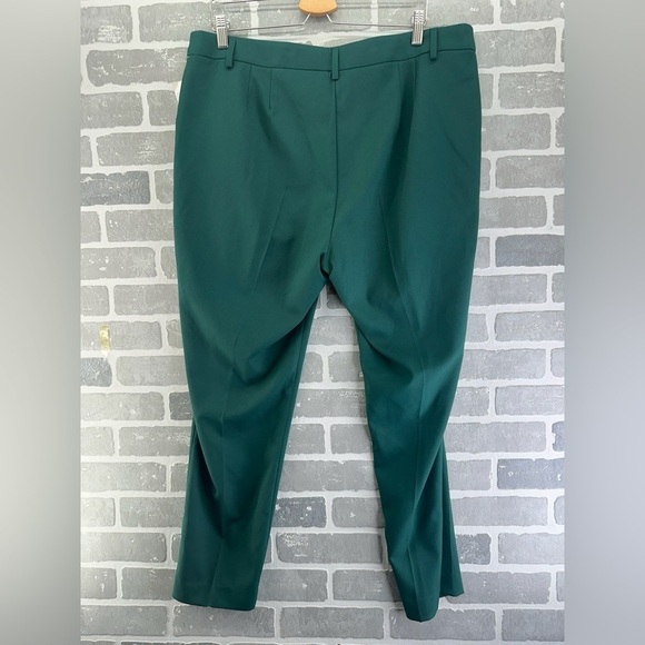 Tahari ASL Cedar Green straight Leg Pants Size 16 New - Picture 5 of 7